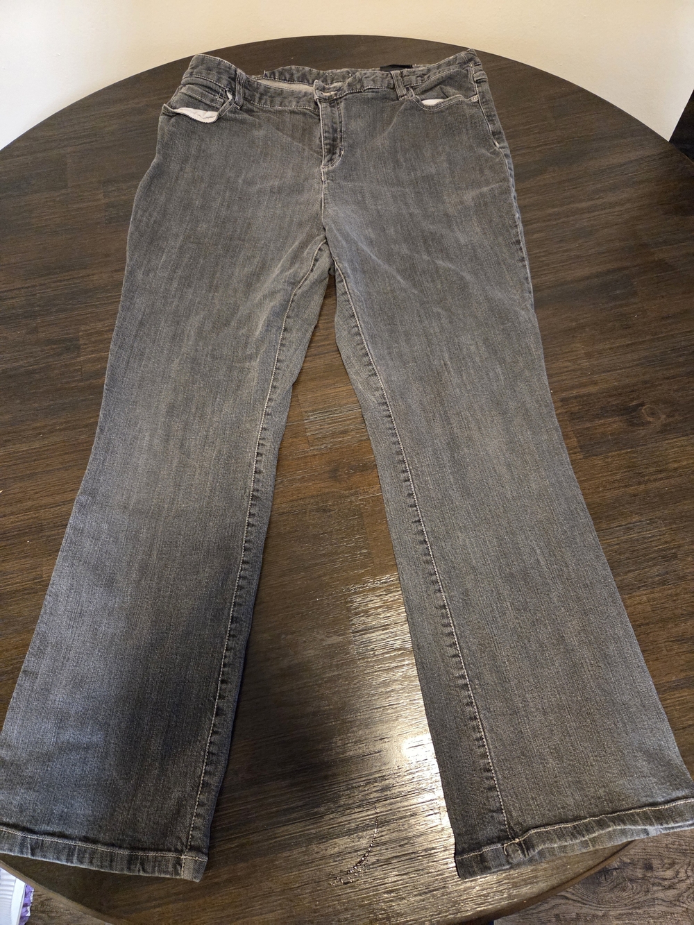 Style & Co. Gray Flare Jeans